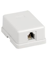 Розетка інформаційна RJ12, кат.3 UTP, 1-порт, ITK