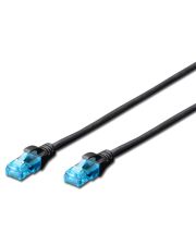Черный патч-корд cat.5e UTP (0.5м) AWG 26/7 CCA PVC Digitus DK-1512-005/BL