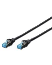 Черный патч-корд cat.5e SF-UTP (0.5м) AWG 26/7 Digitus DK-1531-005/BL