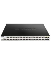 Коммутатор D-Link DGS-1210-52MPP/ME 48x1GE PoE 4xSFP PoE- 740W L2