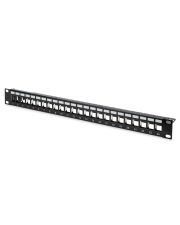 Модульна патч-панель 19" Digitus 1U на 24 порти (чорна)