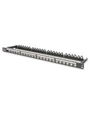 Модульна патч-панель 19" Digitus 0.5U на 24 порти (чорна)