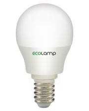 Лампочка Ecolamp G45 5Вт 3000К E14