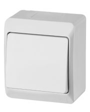 Выключатель накладной 1-кл. белый Elektro-Plast Hermes IP44, 0331-02