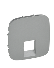 Панель розетки RJ11/RJ45 Legrand Valena Allure алюминий