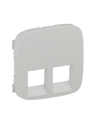 Панель розетки RJ11+RJ45 Legrand Valena Allure белая