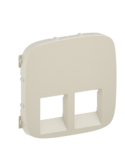 Панель розетки RJ11+RJ45 Legrand Valena Allure слоновая кость
