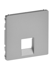 Панель розетки RJ45/RJ11 Legrand Valena Life алюминий