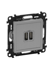 Розетка USB Legrand Valena Life алюминий