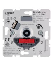 Поворотно-натискний світлорегулятор Berker 2873 20-500Вт