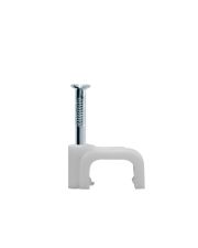 Плоские пластиковые скобы IEK USK21-04-020 4мм (20шт)