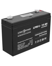 Аккумулятор LogicPower AGM LPM 6-14 AH 6В