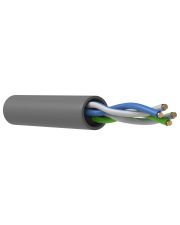 Кабель связи (витая пара) ITK U/UTP кат.5E 2х2х24(0,51мм)AWG solid PVC серый LC1-C5E02-111 (500м)