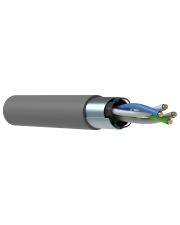 Кабель связи (витая пара) ITK F/UTP кат.5E 2х2х24(0,51мм)AWG solid PVC серый LC1-C5E02-311 (500м)
