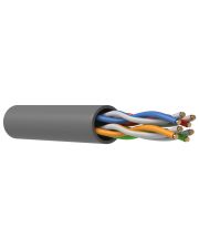 Кабель UTP, кат.5E 4х2х24AWG solid, LSZH, 305м, серый