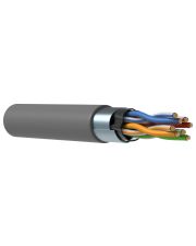 Кабель FTP, кат.5E 4x2х24AWG solid, 305м, серый