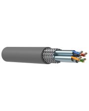 Кабель связи (витая пара) ITK S/FTP кат.6A 4x2х23(0,57мм)AWG solid PVC серый LC1-C6A04-611 (305м)