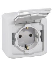 Розетка 2К+З Legrand Forix серая