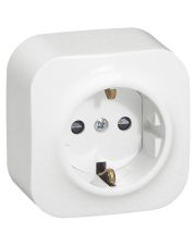 Розетка 2К+З Legrand Forix белая