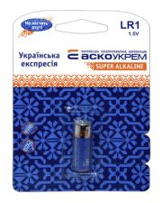 Батарейка щелочная Аско-Укрем LR1.BP1 (блистер 1шт)