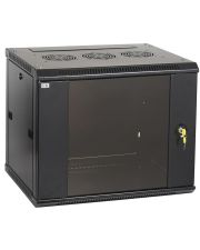 Чорна серверна шафа 19" ITK LWR5-15U66-GF LINEA W 15U 600x600мм