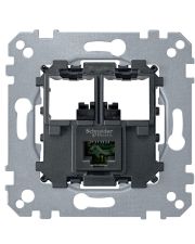 Механизм компьютерной розетки RJ-45 cat.6 UTP Merten, MTN4576-0001