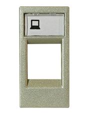 Накладка коммуникационной розетки ABB Zenit N2118.1 CV 1М (шампань)