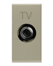 TV розетка ABB Zenit N2150 CV 1М F (шампань)