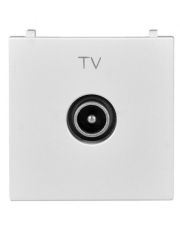 TV розетка ABB Zenit N2250.7 BL 2М (белая)