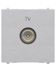 TV розетка ABB Zenit N2250.7 PL 2М (серебро)
