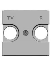 TV+R накладка ABB Zenit N2250.8 PL 2М (серебро)