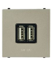 USB розетка ABB Zenit N2285 CV 2М (шампань)