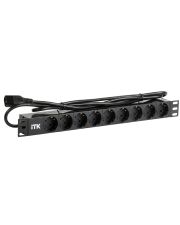 Серверный PDU-блок ITK PH22-9D2 на 9 мест 1U С14 (шнур 2м)