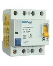 ПЗВ IEK ВД1-63 3P+N, 16А, 10мА