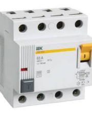 УЗО IEK ВД1-63 3P+N, 50А, 100мА, тип А