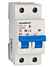Электроавтомат 32А 2P 6кА х-ка B, Schrack