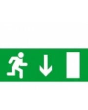 Самоклеющаяся табличка «Exit Down»