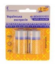 Батарейка щелочная Аско-Укрем C.LR14.BL2 (блистер 2шт)