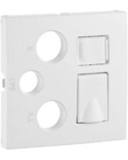 Центральная панель розетки R-TV-SAT, 1x RJ45, Cat.6 UTP, белый