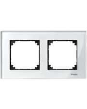 Рамка двойная M-ELEGANCE glass бриллиант Merten, MTN404219