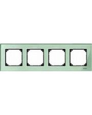 Четырехместная рамка M-ELEGANCE glass зеленая Merten, MTN404404