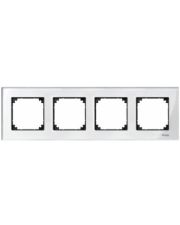 Рамка чотиримісна M-ELEGANCE glass діамант Merten, MTN404419