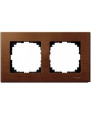 Рамка двойная M-ELEGANCE wood вишня Merten, MTN4052-3472