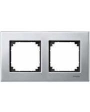 Подвійна рамка M-ELEGANCE metal платина Merten, MTN403260