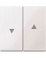 Клавіша подвійна для жалюзі SYSTEM M полярно-білий Merten, MTN432419