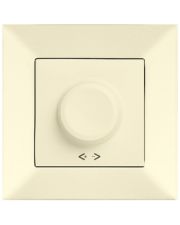 Светорегулятор поворотный Meridian, 1000W RL, кремовый