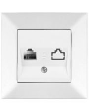 Розетка комп'ютерна Meridian, RJ45 Cat.5e, білий