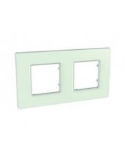 Рамка 2-местная, Unica Quadro, стекло Schneider Electric