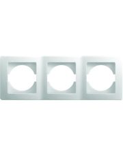 Рамка тройная горизонтальная белая OE30PW-U, ТЕМ
