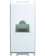 Розетка RJ45 8/8 CAT5e срібло KM37ES-B, ТЕМ
